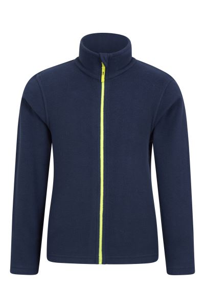 Navy Camber Ii Kids Full-Zip Fleece Mountain Warehouse Hot