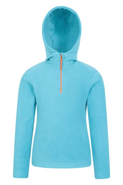 Pale-Blue Brands Camber Ii Kids Fleece Hoodie Mountain Warehouse