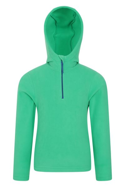 Camber Ii Kids Fleece Hoodie Dark-Green Original Mountain Warehouse