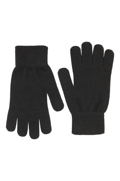 Collection Black Womens Everyday Knitted Gloves Mountain Warehouse