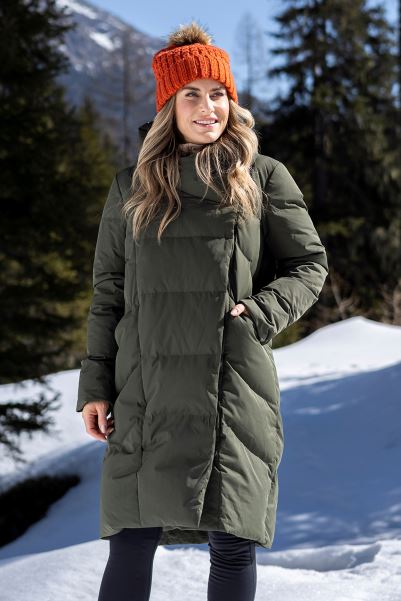 Mountain Warehouse Dark-Khaki Cosy Wrap Ii Womens Extreme Rds Down Jacket Fashion