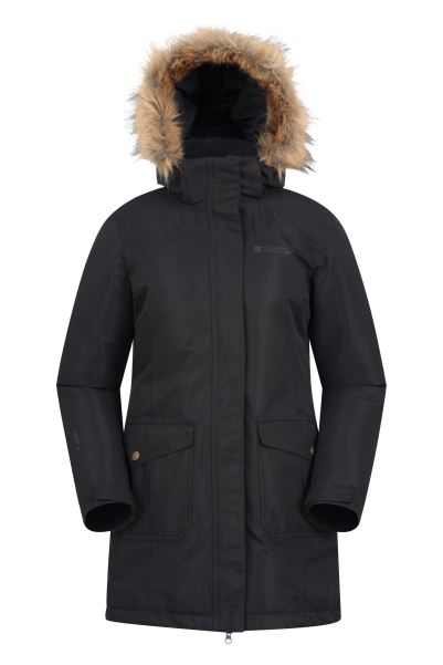 Mountain Warehouse Black Collection Tarka Ii Womens Long Padded Jacket