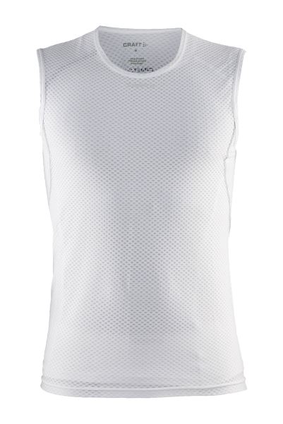 Cool Mesh Mens Superlight Sleeveless Baselayer Top White Best Mountain Warehouse