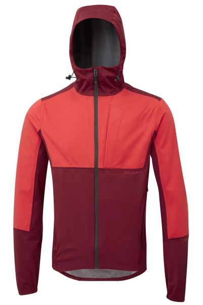 Origin Mountain Warehouse Red-Dark-Red Nightvision Zephyr Mens Waterproof Cycling Jacket