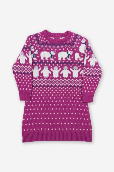 Pink Origins Mountain Warehouse Polar Pals Baby/Kids Knit Dress