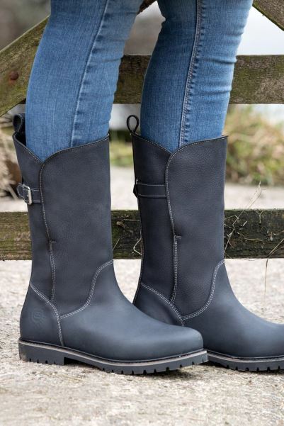 Mountain Warehouse Navy Original Quebec Womens Waterproof Leather Boots