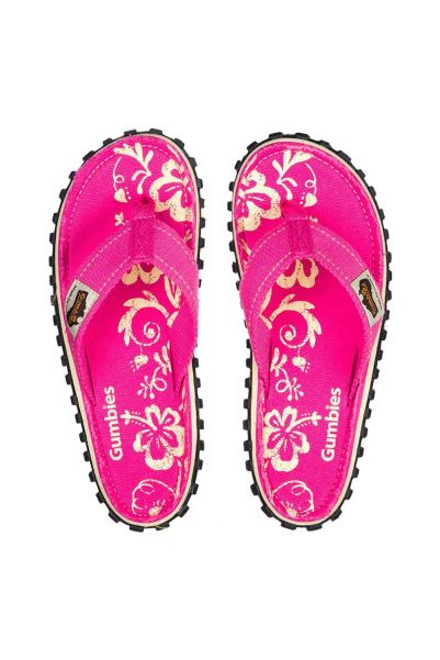 Mountain Warehouse Islander Womens Flip Flops Pink-Hibiscus Origins