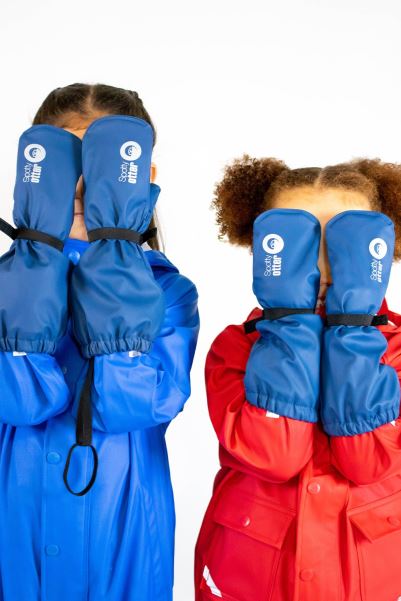 Mountain Warehouse Forest Ranger Kids Waterproof Pu Mitts Navy Brand