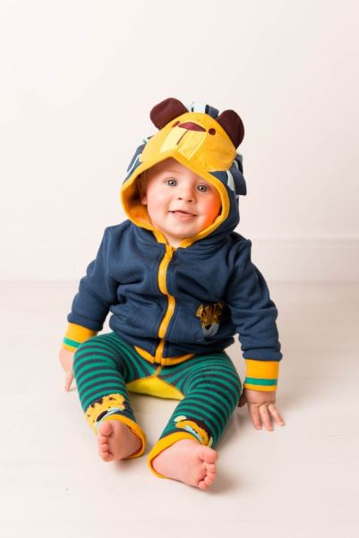 Mountain Warehouse Frankie The Lion Baby/Kids Hoodie New Navy-Yellow