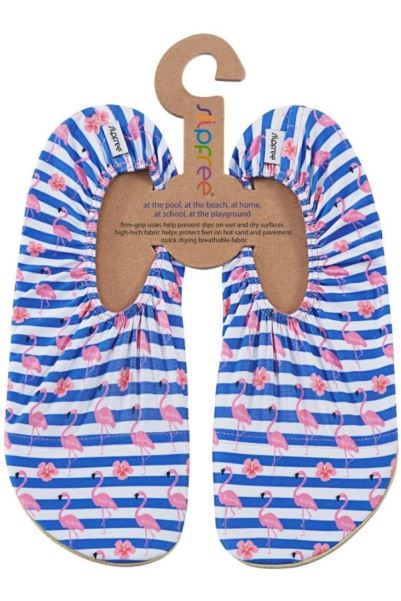 Stripe With Flamingos Womens Non-Slip Swim Shoes Origins Stripe-Flamingos Mountain Warehouse