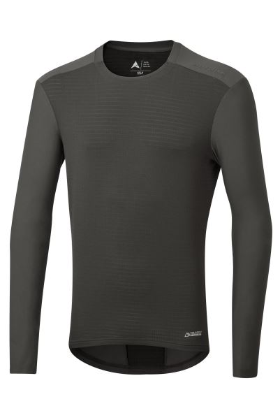 Carbon New Esker Polartec™ Mens Long Sleeve Trail Jersey Mountain Warehouse