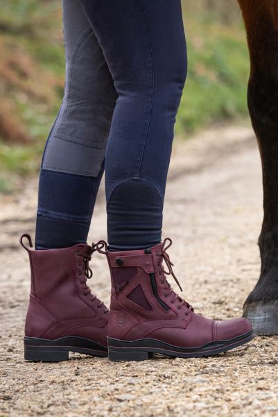 Origin Kentucky Storm Womens Waterproof Jodhpur Boots Mountain Warehouse Burgundy