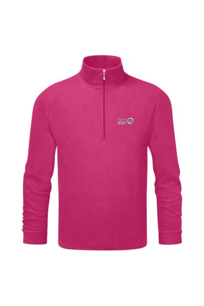 Origin Kids Micro Zip Mid Layer Fleece Mountain Warehouse Raspberry