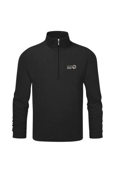 Brand Mountain Warehouse Black Kids Micro Zip Mid Layer Fleece