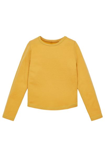 Mountain Warehouse Mustard-Fluoro Kids Long Sleeve Merino Top Origins