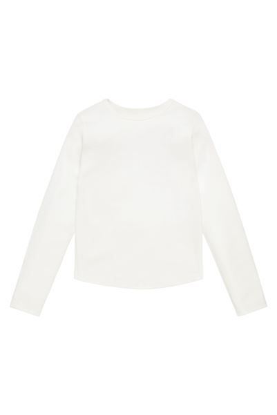 Kids Long Sleeve Merino Top Mountain Warehouse Ivory-White New