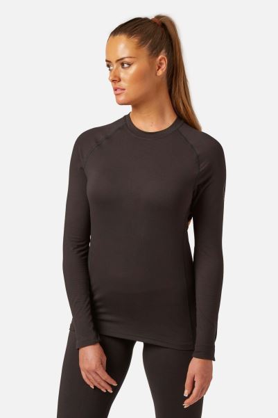 Carbondri® Womens Cozy Crewneck Base Layer Collections Black Mountain Warehouse