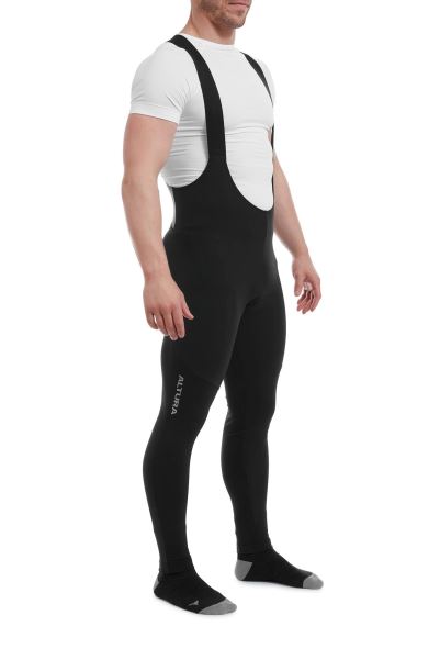 Progel Plus Mens Cycling Bib Tights Black Brands Mountain Warehouse