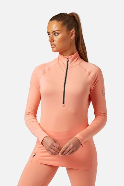 Carbondri® Womens Cozy Zipneck Base Layer Origin Mountain Warehouse Dusty-Pink