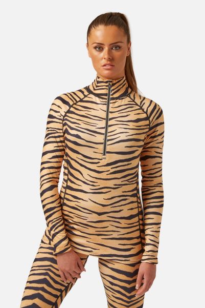 Mountain Warehouse Tiger Carbondri® Womens Cozy Zipneck Base Layer Hot