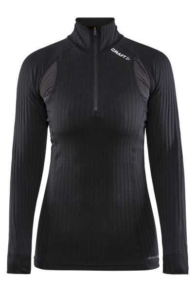 Active Extreme X Womens Half-Zip Baselayer Jersey Black Mountain Warehouse Origin
