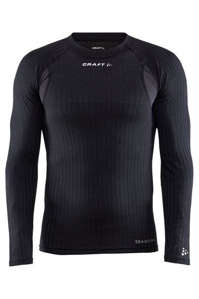 Mountain Warehouse Active Extreme X Mens Crew Neck Long Sleeve Top Black Brand
