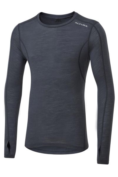 Merino 50 Unisex Long Sleeve Mtb Baselayer Top Navy Mountain Warehouse Collection