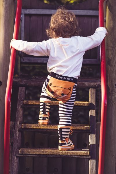 Fox Baby/Toddler Leggings Mountain Warehouse Black-Vanilla Brand