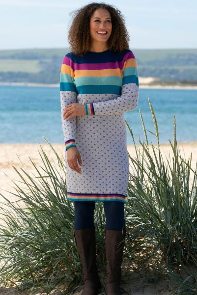 Multi Fashion Evening Hill Womens Knit Dress Mountain Warehouse