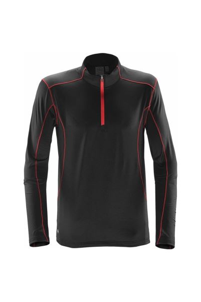 Pulse Mens Fleece Best Black-Bright-Red Mountain Warehouse