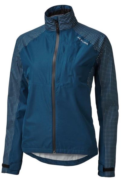 Navy Brands Mountain Warehouse Nightvision Storm Womens Waterproof Cycling Jacket