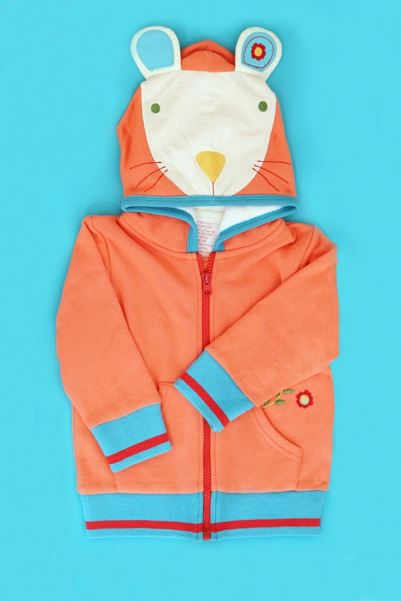 Brand Coral-Pale-Blue Maura The Mouse Baby/Kids Hoodie Mountain Warehouse