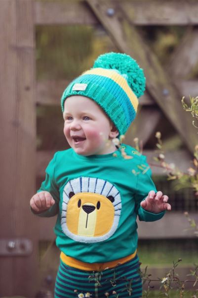 Best Green-Mustard Mountain Warehouse Toddler Striped Bobble Hat