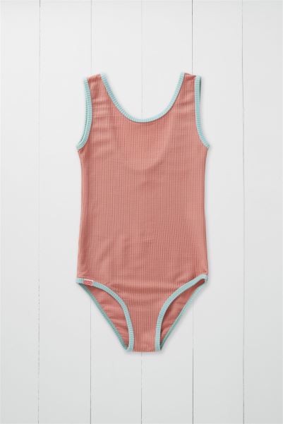 Collection Ribbed Kids Swimsuit Mountain Warehouse Rose