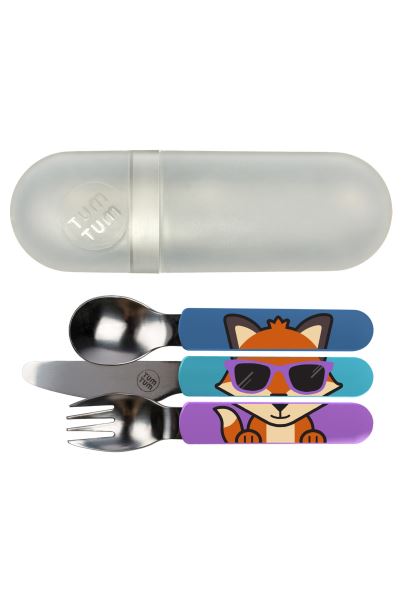 Toddler Cutlery Set With Travel Case Mountain Warehouse Felicity-Fox New