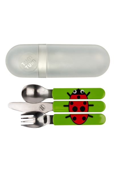 Toddler Cutlery Set With Travel Case Ladybird Mountain Warehouse Collection