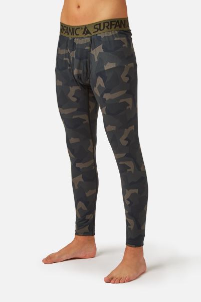 Carbondri® Mens Bodyfit Long John Base Layer Mountain Warehouse Forest-Geo-Camo Collection
