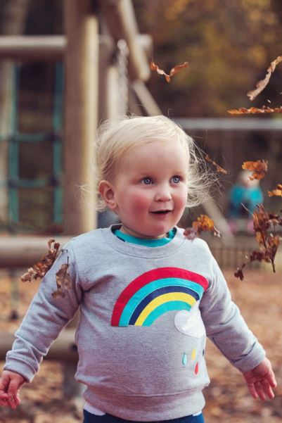Grey-Red-Yellow Rainbow Baby/Toddler Sweater Collection Mountain Warehouse