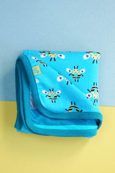Mountain Warehouse Teal-Yellow Collection Buzzy Bee Blanket