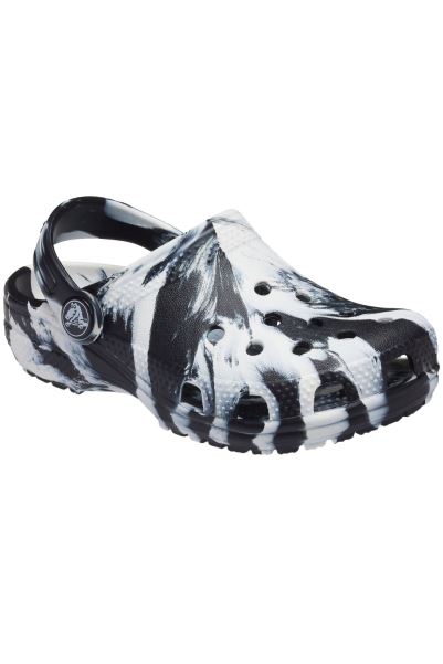 Mountain Warehouse Marble Womens Clogs Brand White-Black