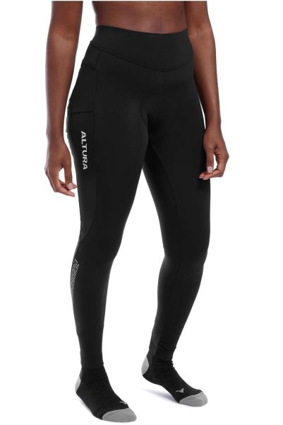 Progel Plus Womens Cycling Waist Tights Collection Black Mountain Warehouse