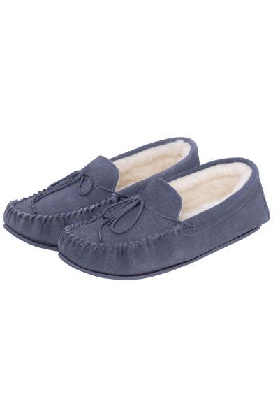 Mens Sheepskin Moccasin Slippers Stone Origins Mountain Warehouse