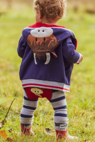 Best Mountain Warehouse Navy-Red Highland Cow Baby/Kids Hoodie